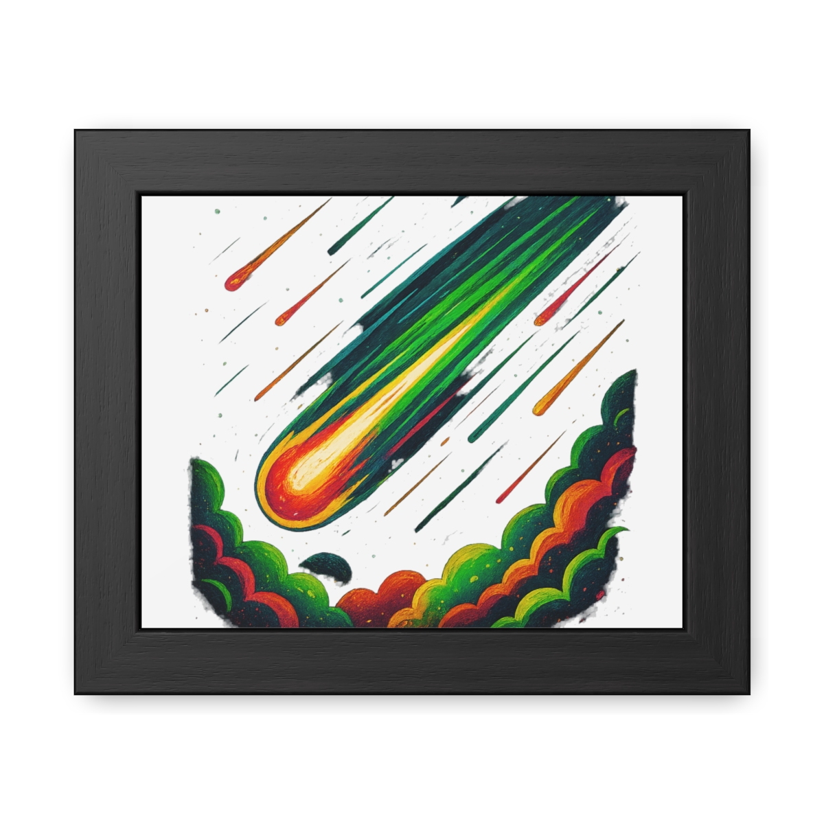 Striking Meteor Burst | Cosmic Space Poster, Vibrant Galaxy Art, Bold Room Decor — official Kurzgesagt posters