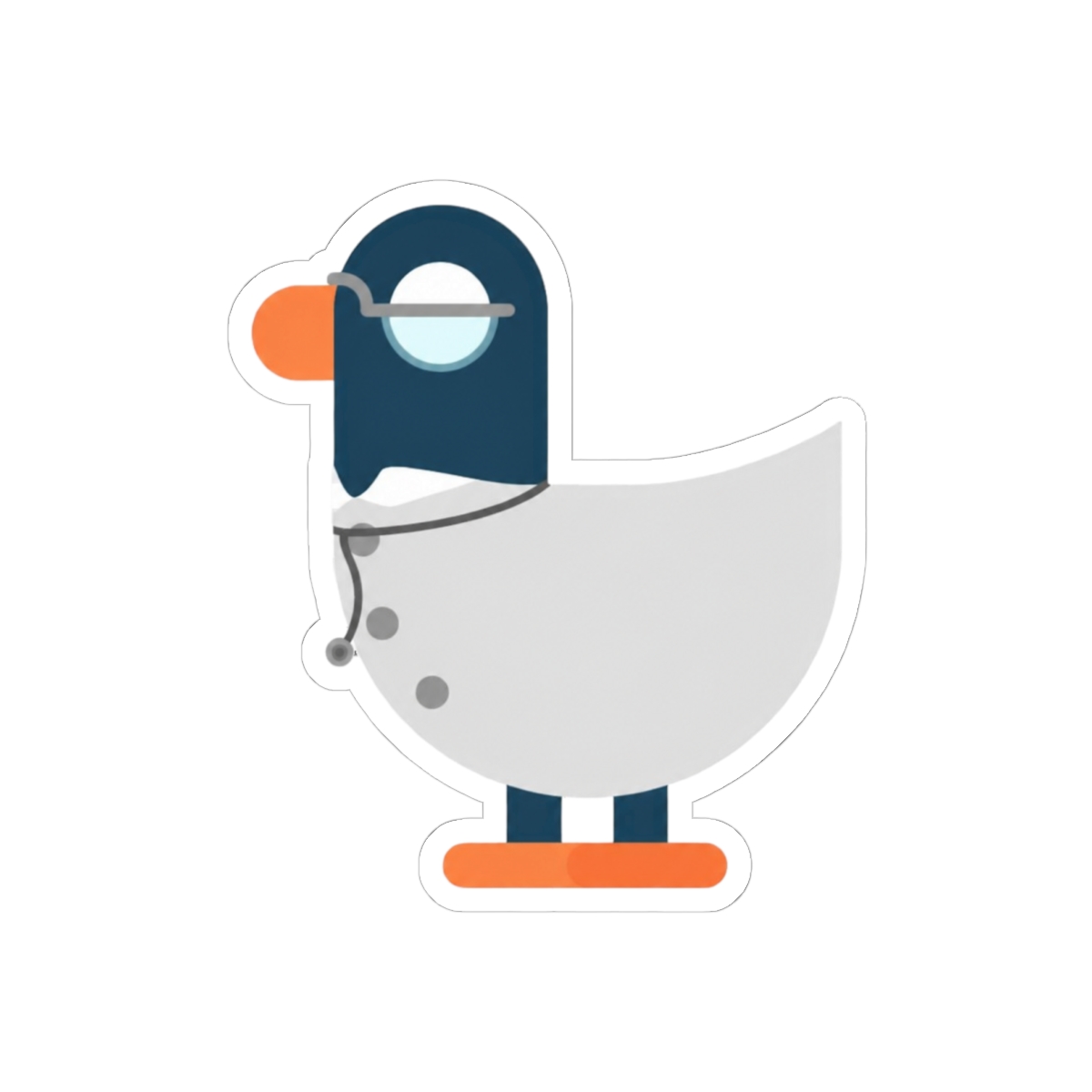 Kurzgesagt Bird Dark Blue Doctor Bird