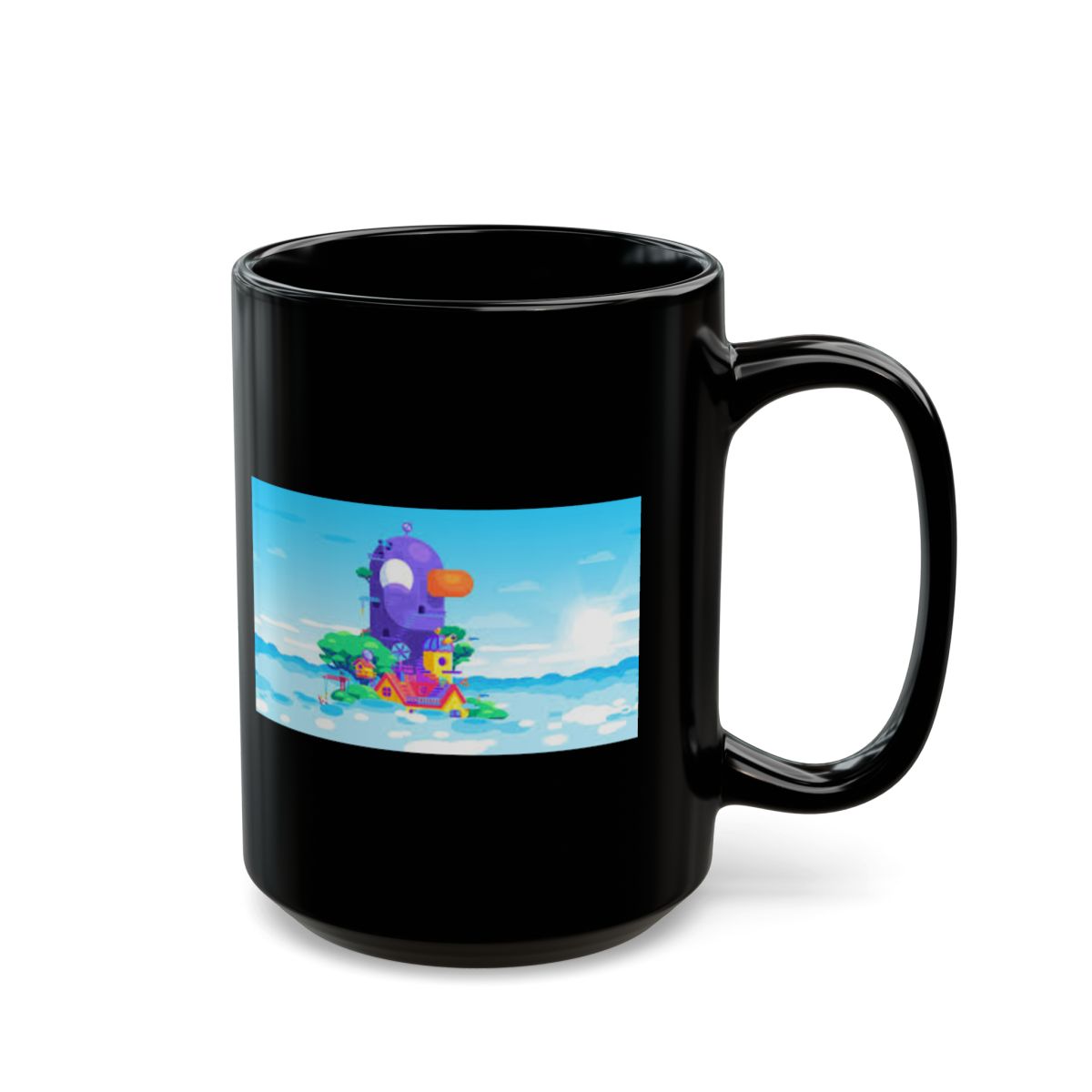 Kurzgesagt Black Mug