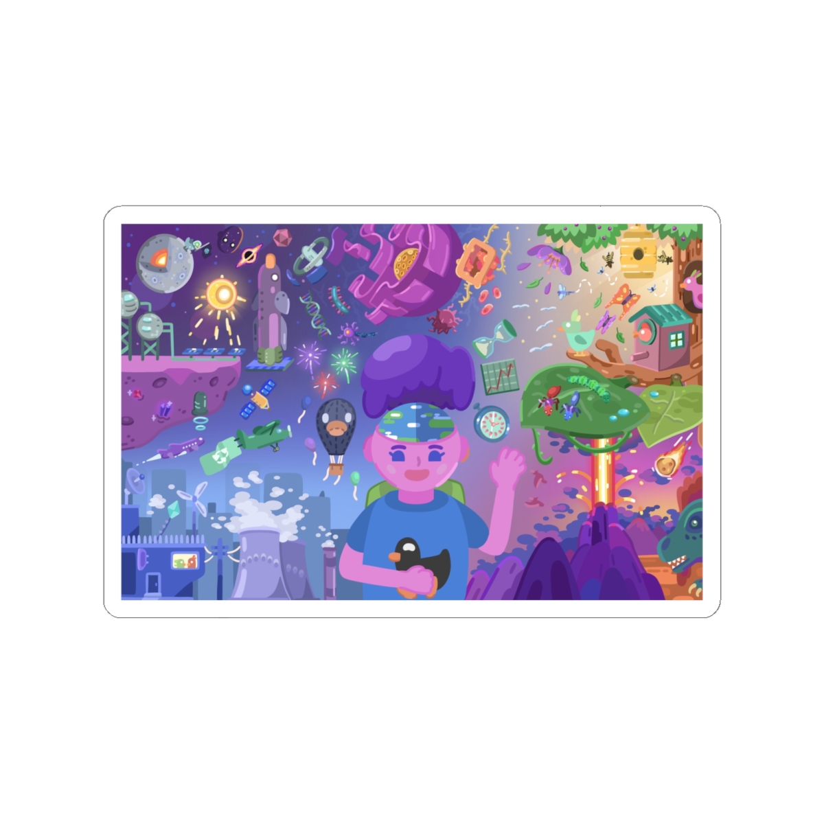 Kurzgesagt Sticker