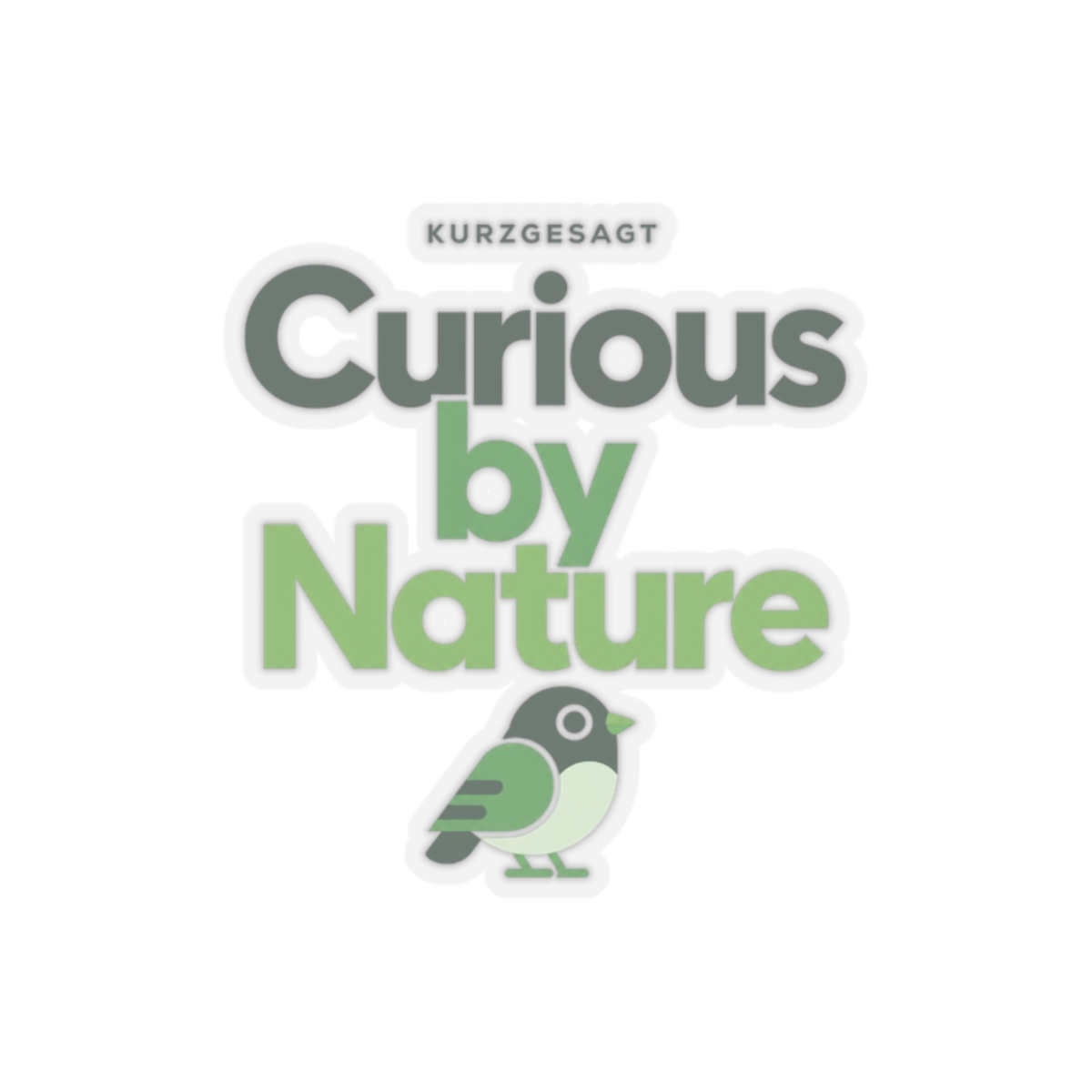 Kurzgesagt "Curious by Nature" Sticker