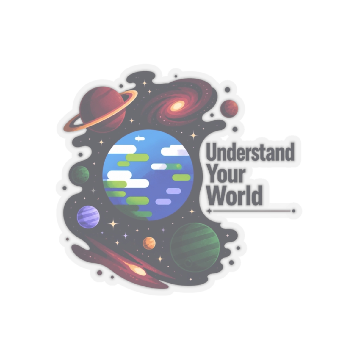 Kurzgesagt "Understand Your World" Sticker