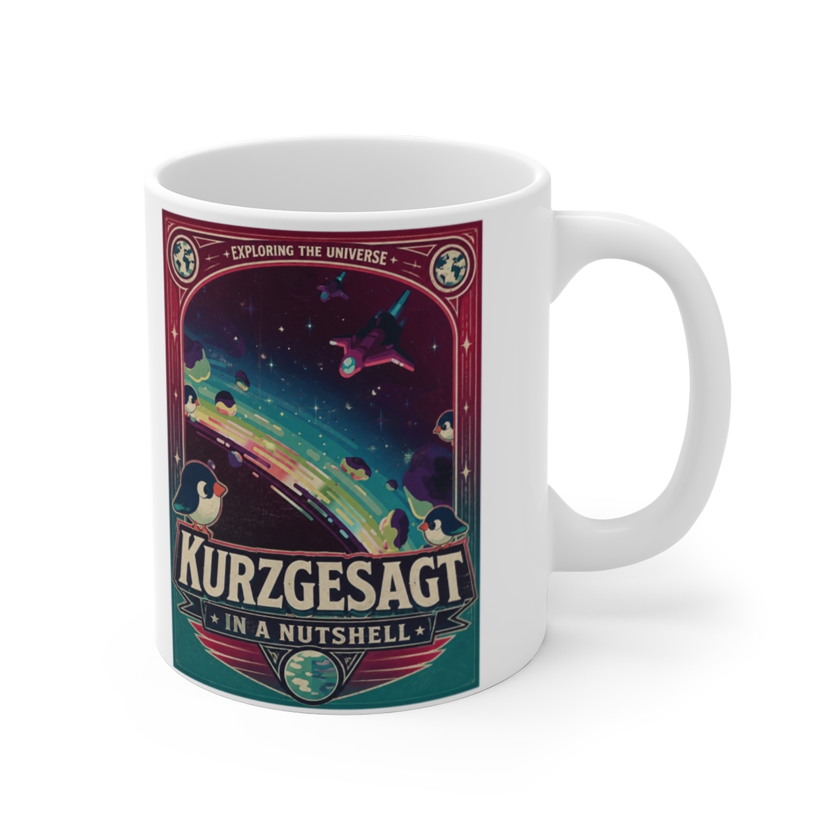 Kurzgesagt "Kurzgesagt – In a Nutshell" White Mug