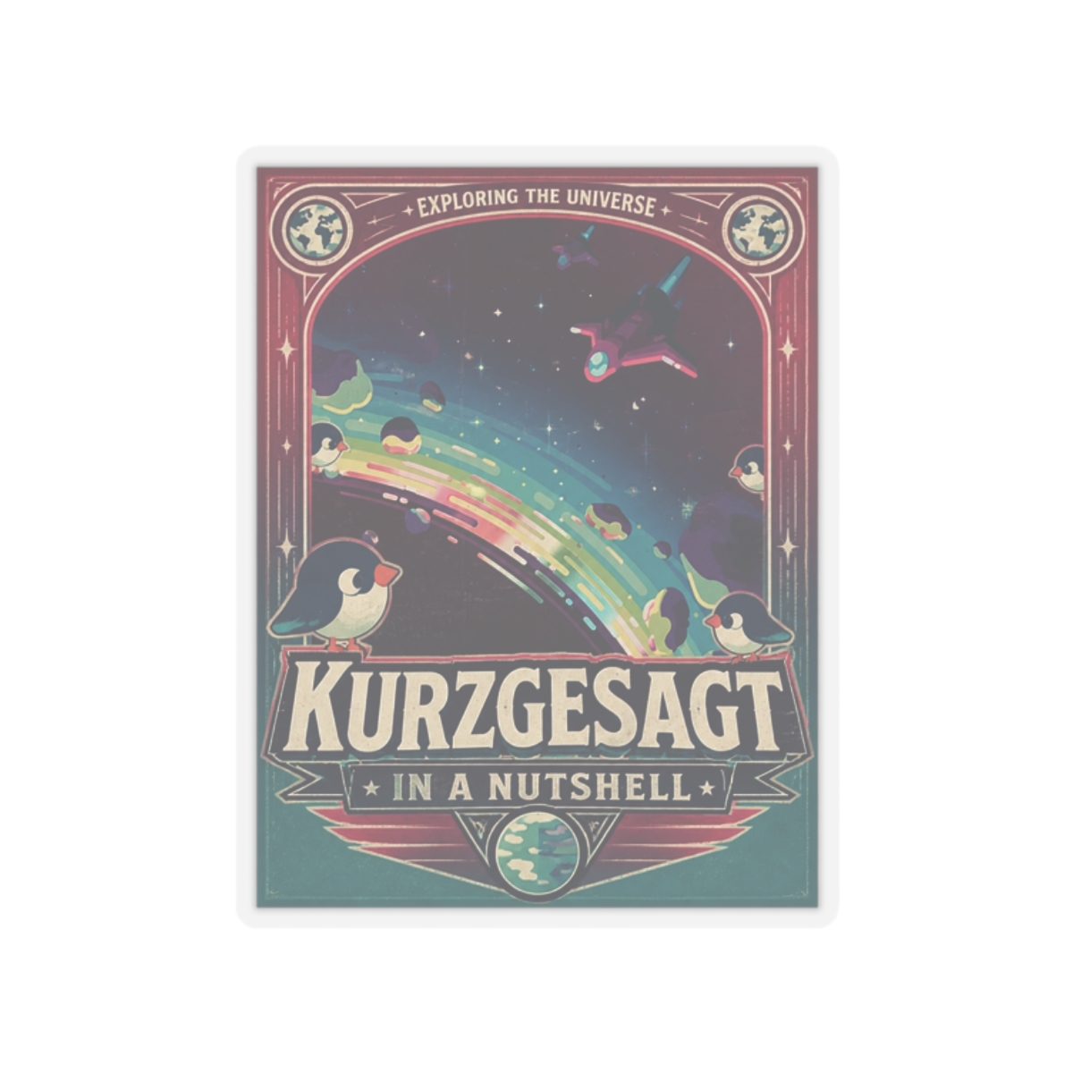 Kurzgesagt "Kurzgesagt – In a Nutshell" Sticker