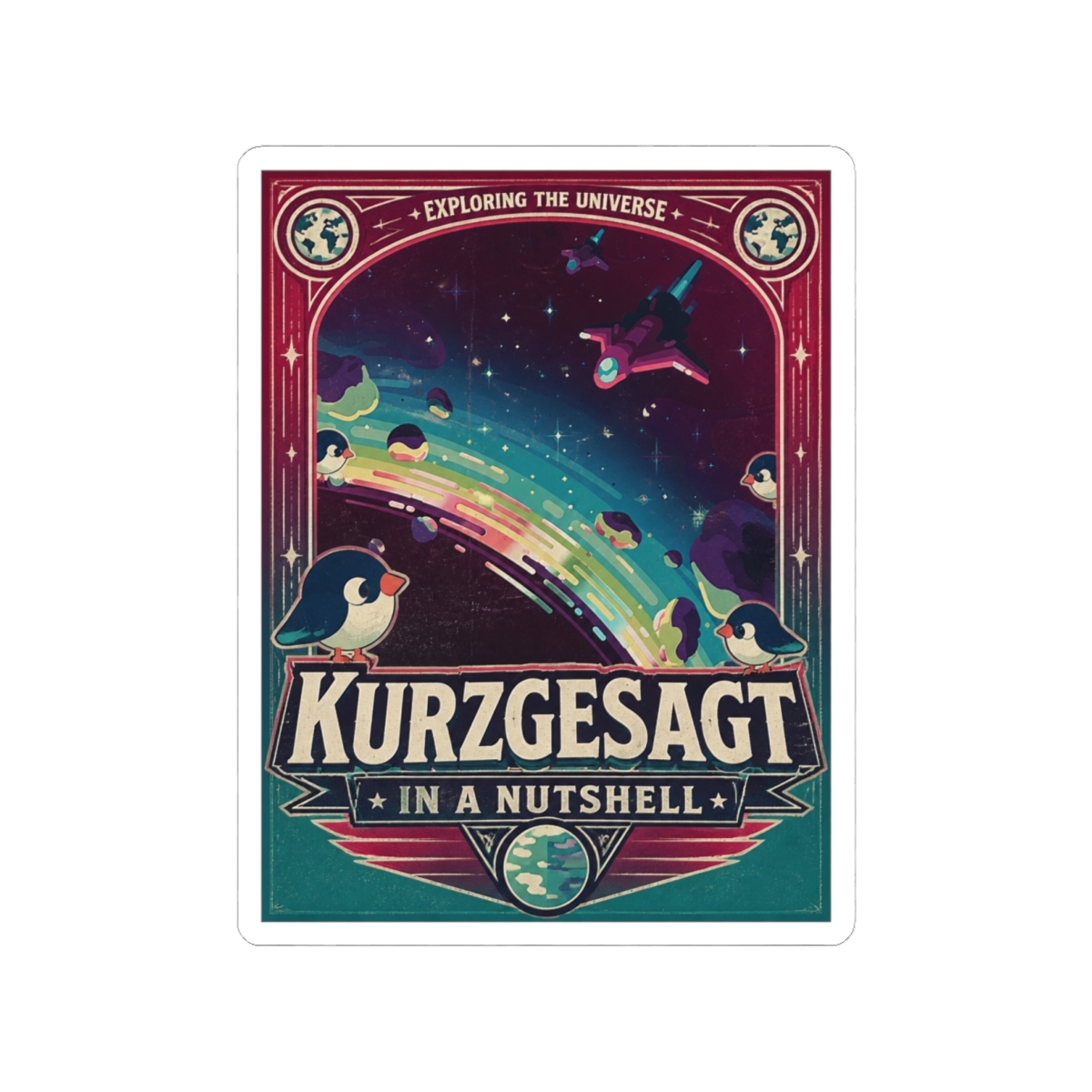 Kurzgesagt "Kurzgesagt – In a Nutshell" Sticker